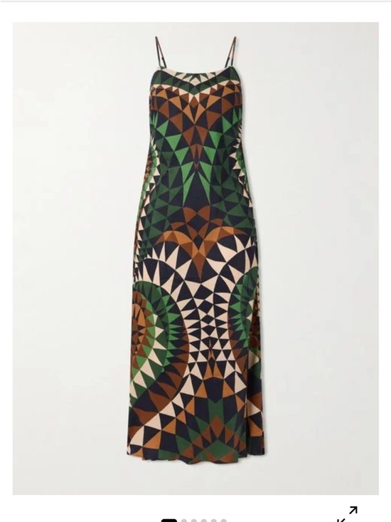 FARM Rio Dresses & Skirts - Farm Rio Geometric Kaleidoscope Slip Maxi Dress NWT Size Medium
